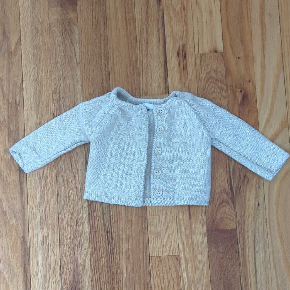 Jamie Kay Cream Button-Up Kids Cardigan